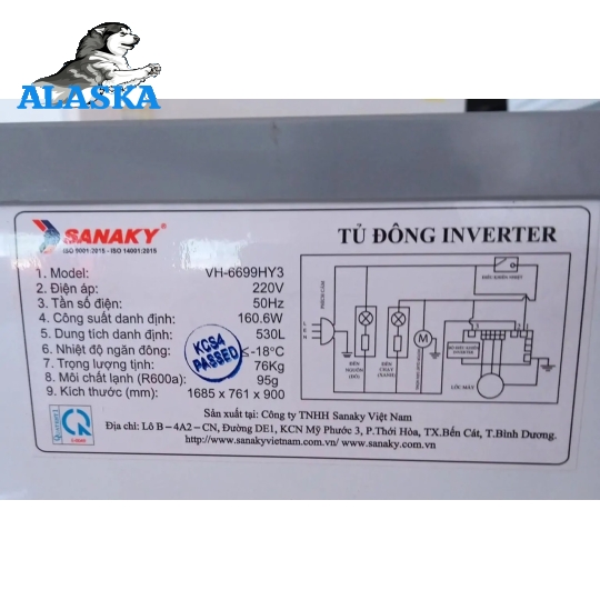 Tủ đông Inverter Sanaky VH-6699HY3 660 lít