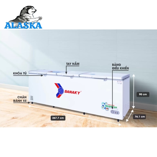 Tủ đông Inverter Sanaky VH-1199HY3 1100 lít