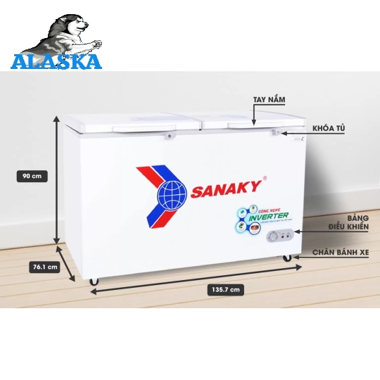 Tủ đông Inverter Sanaky VH-5699HY3 560 lít
